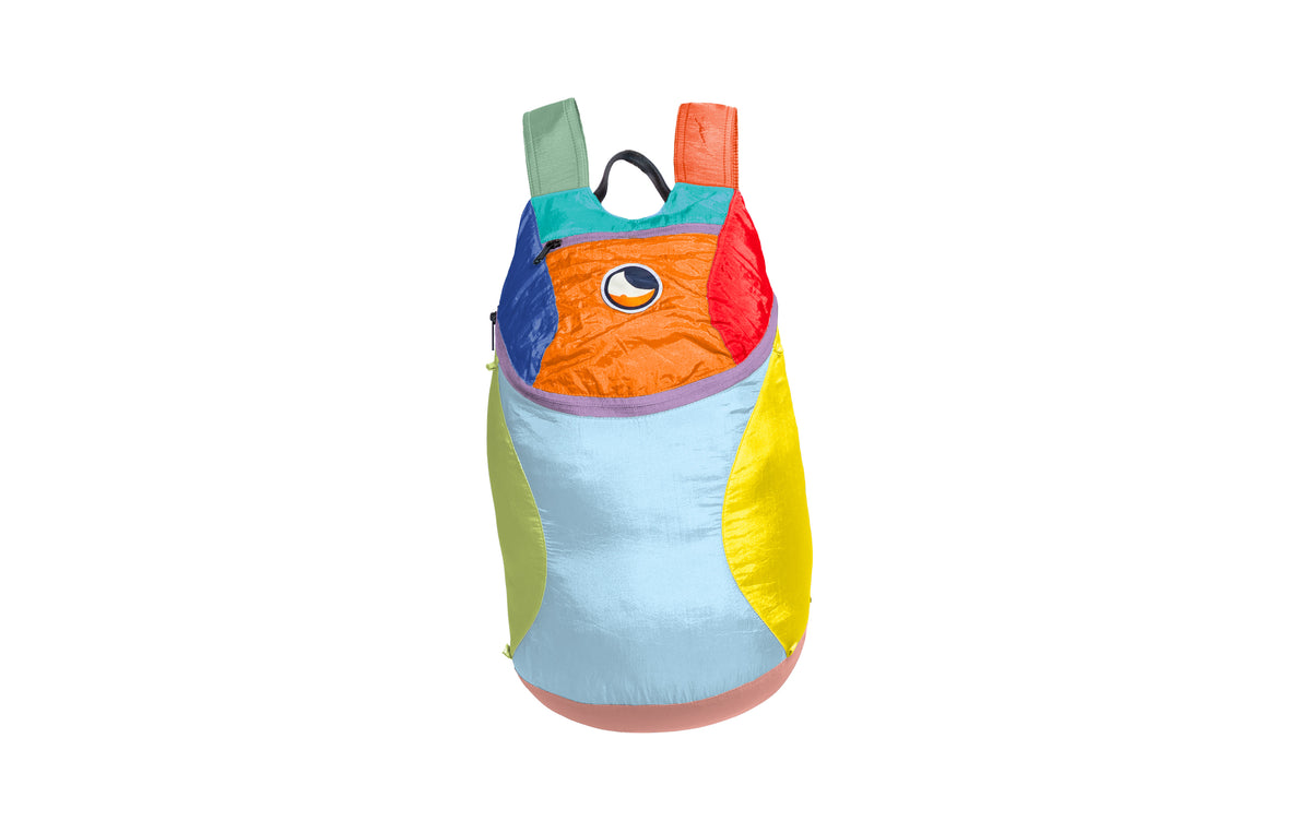 Backpack XS in Unique multicoloured patchwork, front view