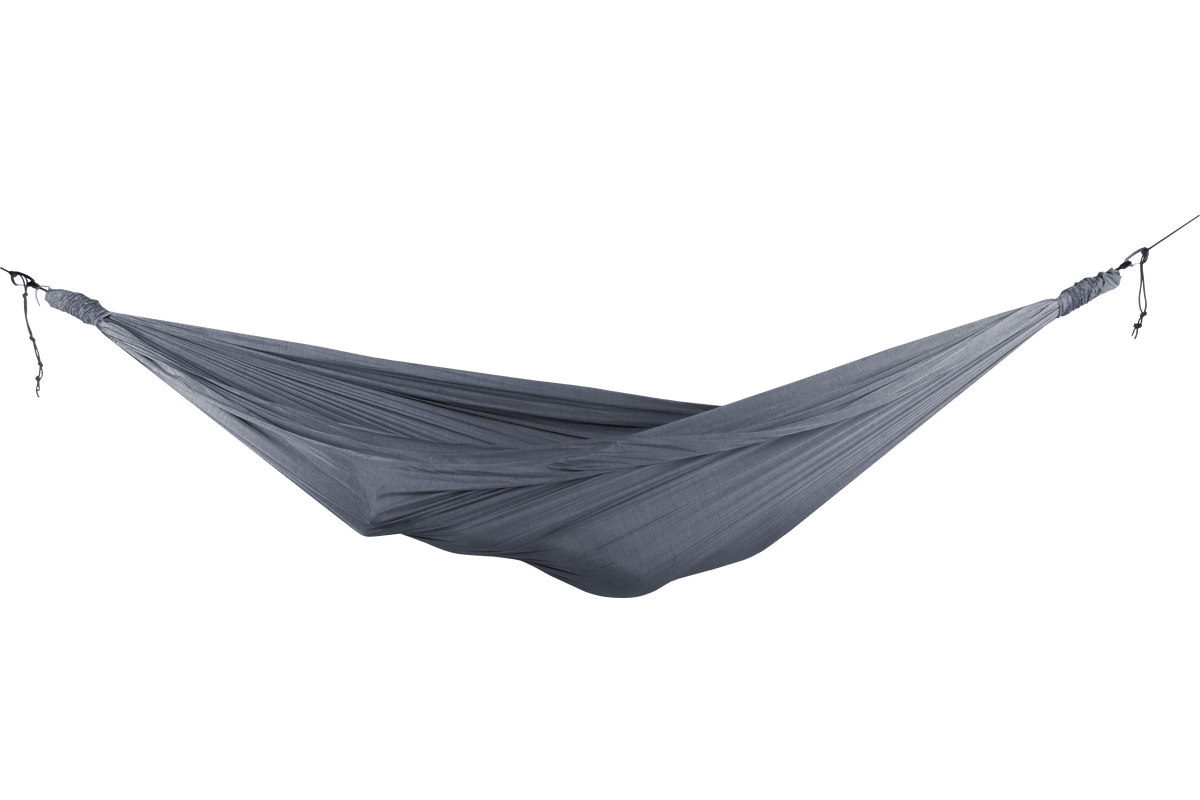 Home Hammock 520 in Moon Stone, hung empty, side view