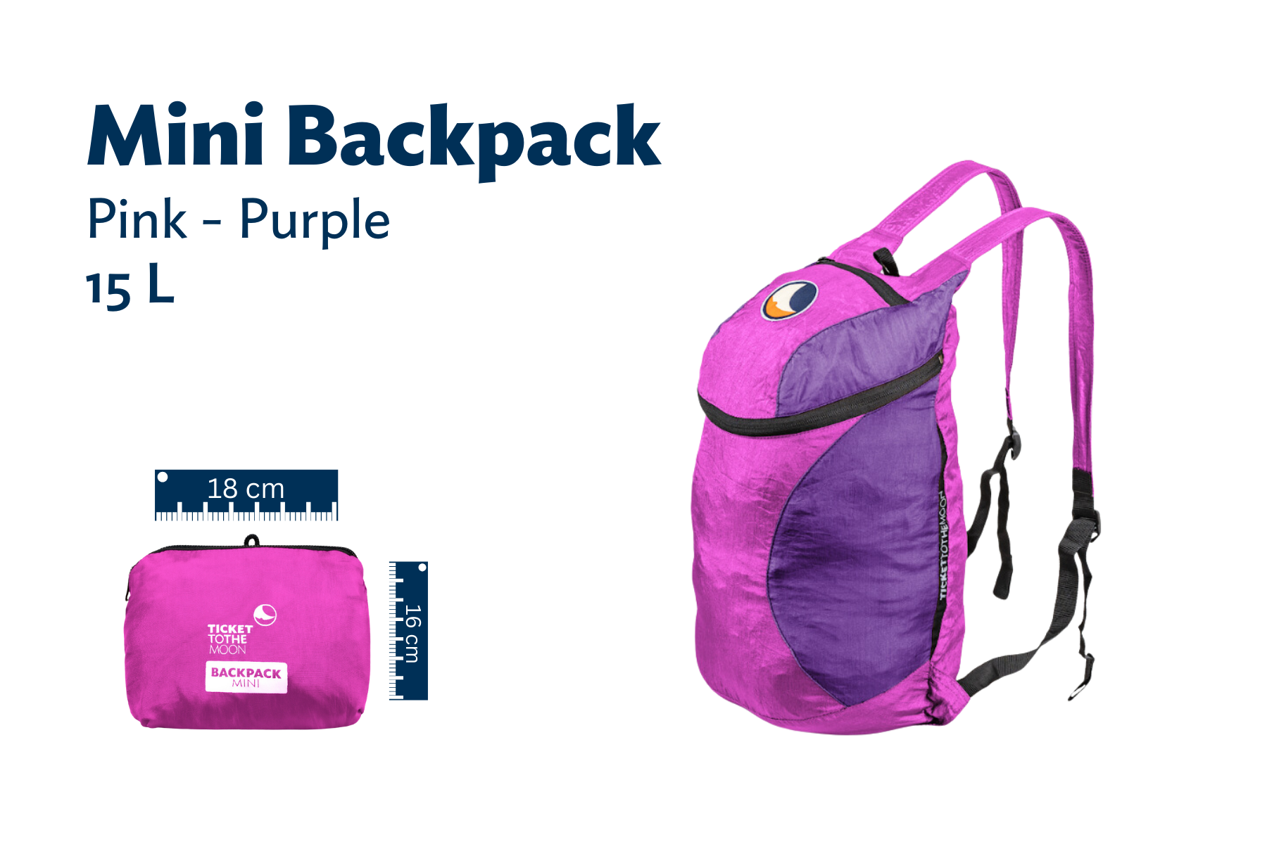 MINI BACKPACK 15L Pink Purple