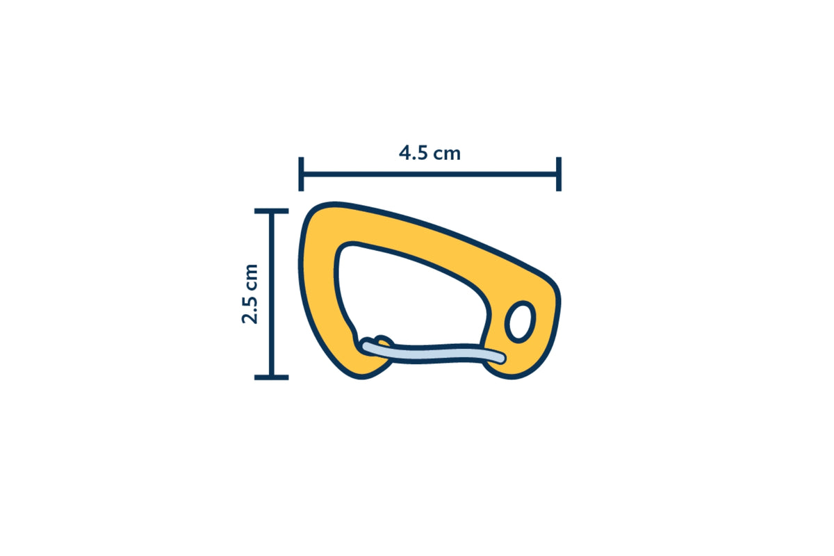 最軽量カラビナ 6kN (2個パック) – technical specifications